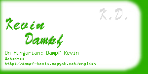 kevin dampf business card